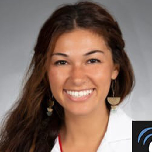 Woman smiling